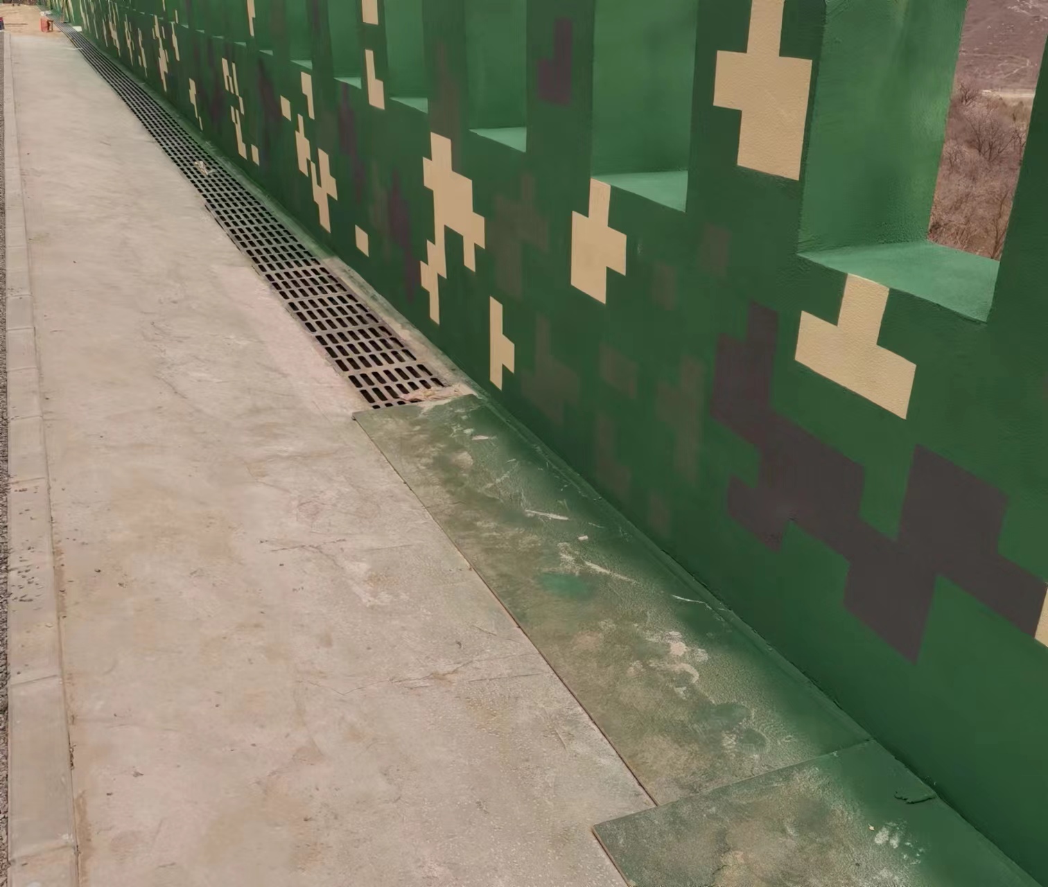 黄石围墙迷彩喷涂,数迷彩漆